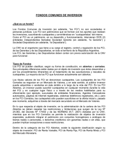 INFORMACIÓN - Comisión Nacional de Valores