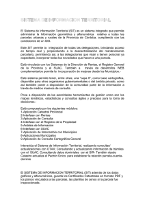 Definición de SIT - Gobierno de la Provincia de Córdoba