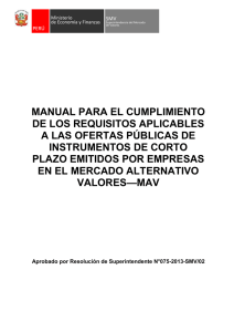 Manual para el cumplimiento de los requisitos aplicables a