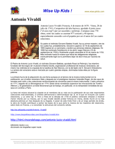 Antonio Vivaldi Wise Up Kids !