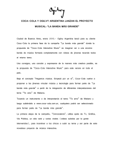 coca-cola y ogilvy argentina lanzan el proyecto musical