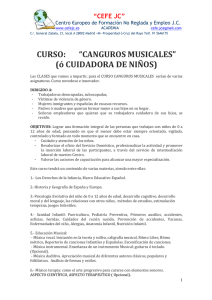 Membrete CEFEJC CONTENIDO CURSO CANGUROS