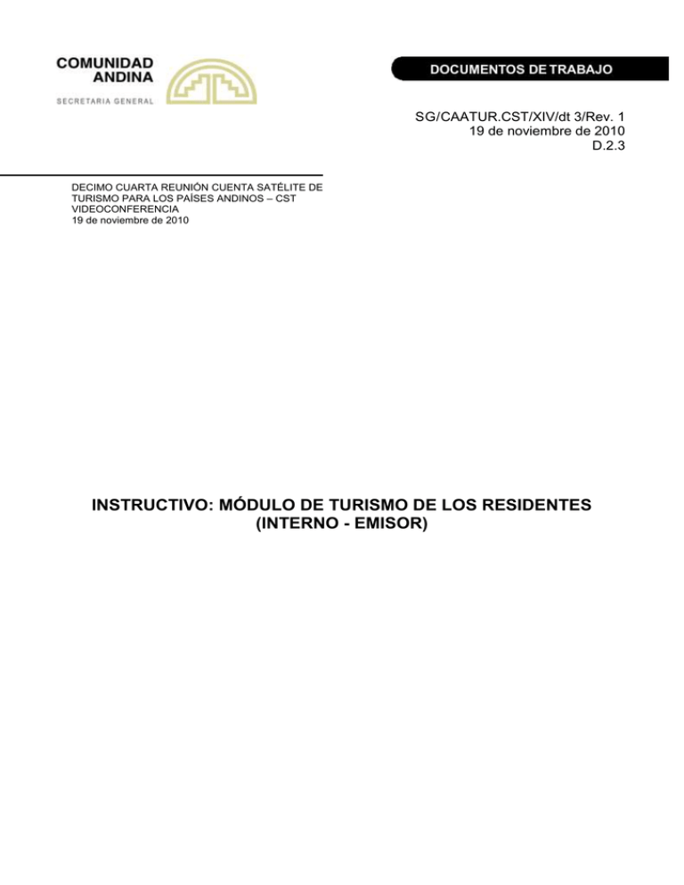 INSTRUCTIVO M DULO DE TURISMO DE LOS RESIDENTES