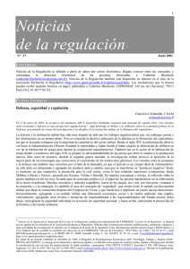 Noticias de la Regulación - Université Pierre-Mendès