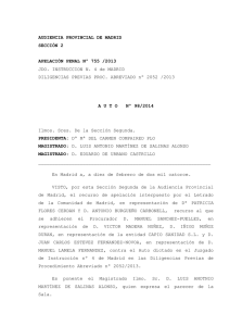 La Sección Segunda de la Audiencia Provincial de Madrid ha