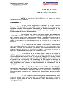 DISPOSICION Nº 009/98 - Gobierno de Santa Fe