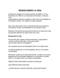 REDESCUBRIR LA VIDA - Red Ignaciana de Acompañamiento