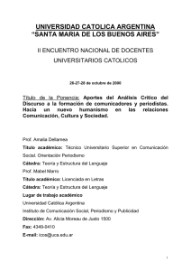 Comunicación, Cultura y Sociedad