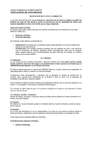 Definici&oacute;n de Cuenta Corriente