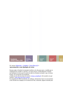 Ud. est&aacute; en: Redacci&oacute;n 1 - Unidades > Textos Base (u3