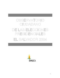 Observatorio electoral 2004 - Universidad Centroamericana "José