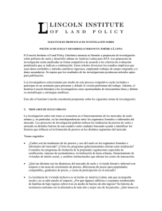 Formato de la propuesta - Lincoln Institute of Land Policy