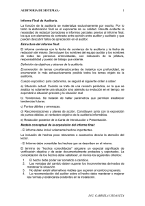 Ejemplo memorandum planeacion auditoria