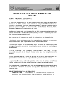 Caso Pr&aacute;ctico: Vigilancia Judicial Administrativa en Colombia