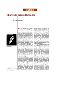 El arte de Teresa Berganza N MÚSICA