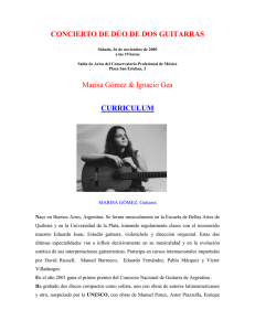 MARISA GÓMEZ, Guitarra
