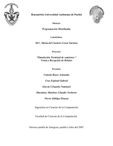Benemérita Universidad Autónoma de Puebla  Programación Distribuida.