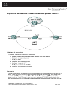 Exploration: Enrutamiento Evaluación basada en aptitudes de OSPF