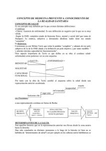 Concepto de Medicina Preventiva. Conocimiento