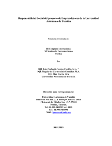 UNIVERSIDAD AUTÓNOMA DE YUCATÁN