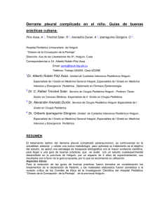 Derrame  pleural  complicado  en  el ... prácticas cubana.  ,