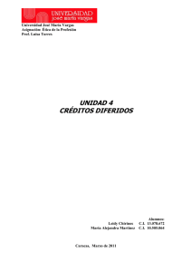 Créditos Diferidos - AuditoriaIIIsemipresencial