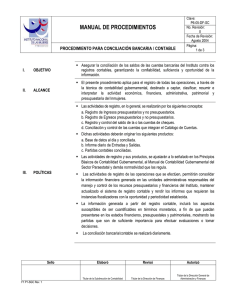 Manual de Conciliaci&oacute;n Bancaria/Contable - Inmujeres