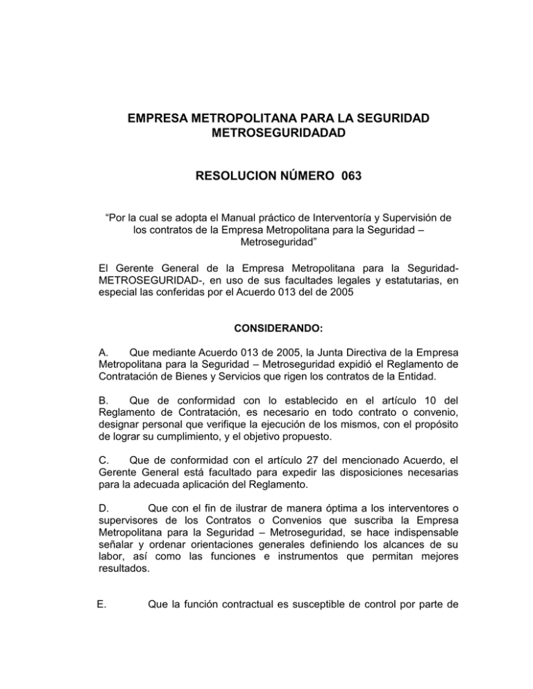 FUNCIONES INTERVENTORIA Y SUPERVISION 