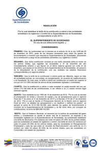 resolucion tarifa 20131 - Superintendencia de Sociedades