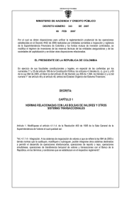 Decreto 343 de 2007 - Superintendencia Financiera de Colombia