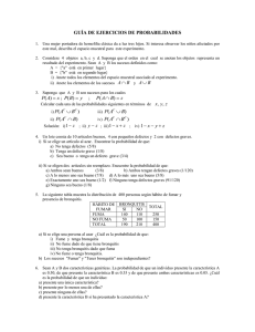 GUÍA DE EJERCICIOS DE PROBABILIDADES