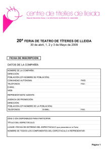 notas importantes - Centre de Titelles de Lleida