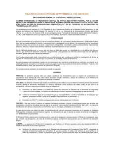 PUBLICADO EN LA GACETA OFICIAL DEL DISTRITO FEDERAL EL 21...  PROCURADUR&Iacute;A GENERAL DE JUSTICIA DEL DISTRITO FEDERAL