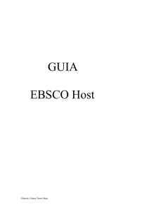 GUIA EBSCO Host Elaboró: Liliana Torres Mora