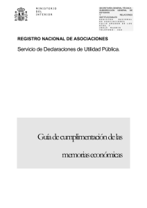 Gu&iacute;a Memorias Econ&oacute;micas Registro Nacional Asociaciones