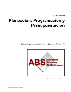Definici&oacute;n Clave Presupuestal