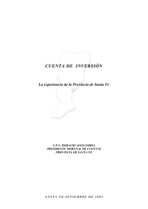 cuenta de inversión - Gobierno de Santa Fe