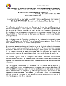 Boletín No. 560 - Congreso del Estado de Baja California Sur