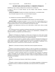 Reforma: Ley de Planeación. DOF 13-06-2003