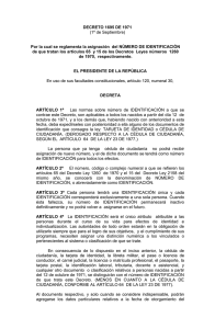 DECRETO 1695 DE 1971 - Registraduría Nacional del Estado Civil