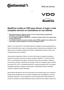 BestDrive confía en VDO para ofrecer el mejor y más