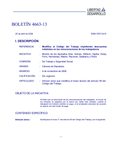 BOLETÍN 4663-13  I. DESCRIPCIÓN