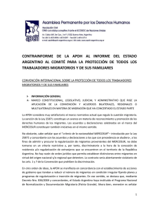 contrainforme de la apdh al informe del estado argentino al comité