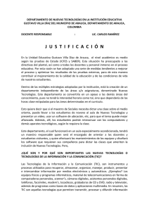 DEPARTAMENTO DE NUEVAS TECNOLOG&Iacute;AS EN LA
