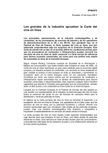 Los  grandes  de  la  industria ... cine en línea IP/06/672