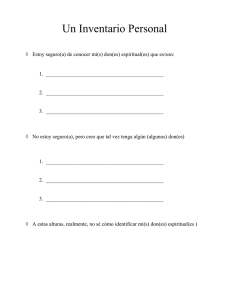 Un Inventario Personal