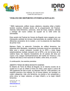 VERANO DE DEPORTES INTERNACIONALES