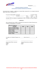 Certificacion Contador Publico