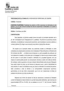Vacaciones no disfrutadas en a&ntilde;o anterior