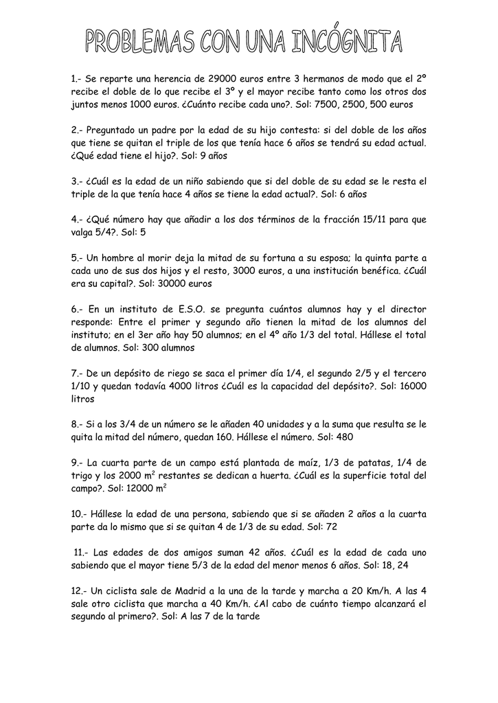 1 Se Reparte Una Herencia De Euros Entre 3 Hermanos De